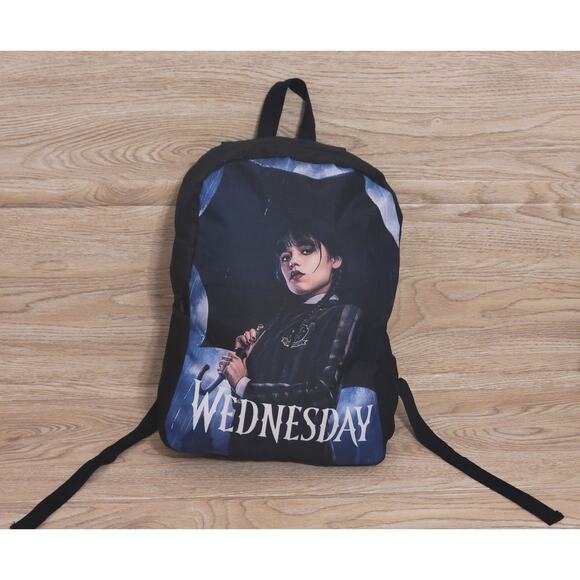 Wednesday Addams Backpack  with Adjustable Shoulder Straps Backpack Pre-owned - Picture 1 of 6